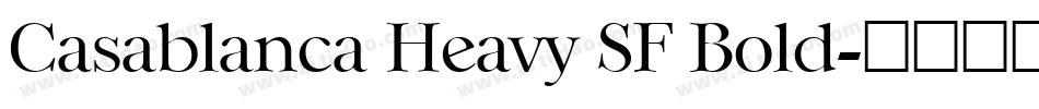 Casablanca Heavy SF Bold字体转换
